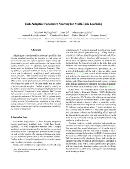 Task Adaptive Parameter Sharing for Multi-Task Learning