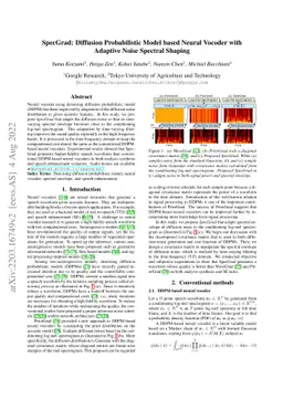 SpecGrad: Diffusion Probabilistic Model based Neural Vocoder with
  Adaptive Noise Spectral Shaping