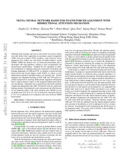 NeuFA: Neural Network Based End-to-End Forced Alignment with
  Bidirectional Attention Mechanism