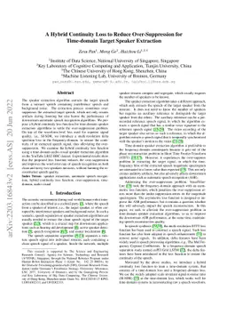 A Hybrid Continuity Loss to Reduce Over-Suppression for Time-domain
  Target Speaker Extraction