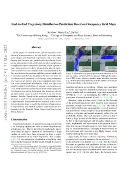 End-to-End Trajectory Distribution Prediction Based on Occupancy Grid
  Maps