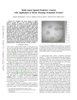 Multi-Agent Spatial Predictive Control with Application to Drone
  Flocking (Extended Version)