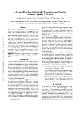 Adversarial Speaker Distillation for Countermeasure Model on Automatic
  Speaker Verification