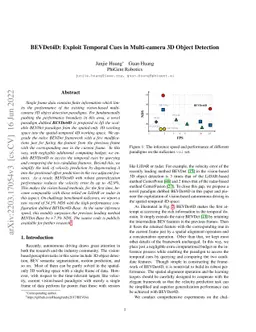 BEVDet4D: Exploit Temporal Cues in Multi-camera 3D Object Detection