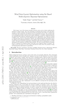 Wind Farm Layout Optimisation using Set Based Multi-objective Bayesian
  Optimisation