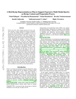 A Rich Recipe Representation as Plan to Support Expressive Multi Modal
  Queries on Recipe Content and Preparation Process