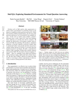 SimVQA: Exploring Simulated Environments for Visual Question Answering