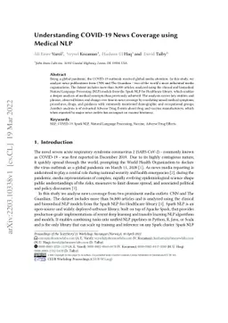 Understanding COVID-19 News Coverage using Medical NLP