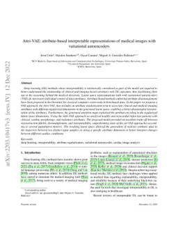 Attri-VAE: attribute-based interpretable representations of medical
  images with variational autoencoders