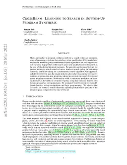 CrossBeam: Learning to Search in Bottom-Up Program Synthesis