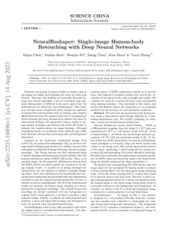 NeuralReshaper: Single-image Human-body Retouching with Deep Neural
  Networks