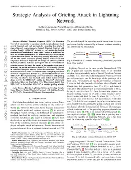 Strategic Analysis of Griefing Attack in Lightning Network