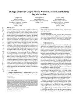 LEReg: Empower Graph Neural Networks with Local Energy Regularization