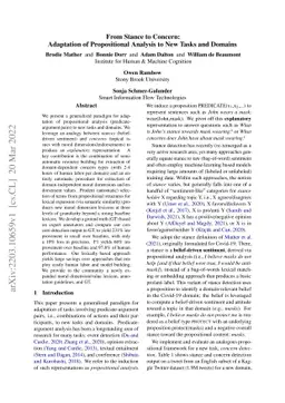 From Stance to Concern: Adaptation of Propositional Analysis to New
  Tasks and Domains