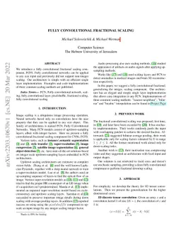 Fully Convolutional Fractional Scaling