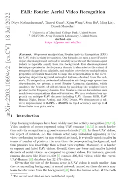 FAR: Fourier Aerial Video Recognition