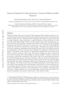 Forecast Evaluation for Data Scientists: Common Pitfalls and Best
  Practices