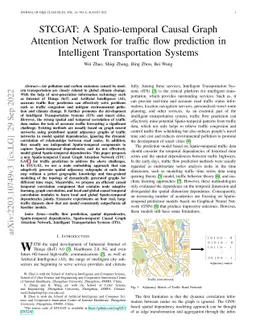 STCGAT: A Spatio-temporal Causal Graph Attention Network for traffic
  flow prediction in Intelligent Transportation Systems