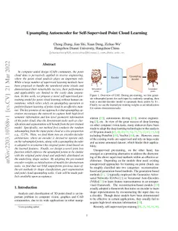Upsampling Autoencoder for Self-Supervised Point Cloud Learning