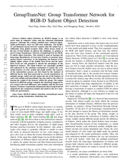 GroupTransNet: Group Transformer Network for RGB-D Salient Object
  Detection