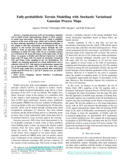 Fully-probabilistic Terrain Modelling with Stochastic Variational
  Gaussian Process Maps
