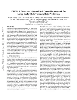 DHEN: A Deep and Hierarchical Ensemble Network for Large-Scale
  Click-Through Rate Prediction