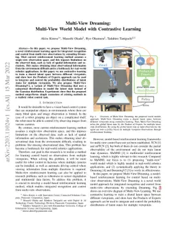 Multi-View Dreaming: Multi-View World Model with Contrastive Learning