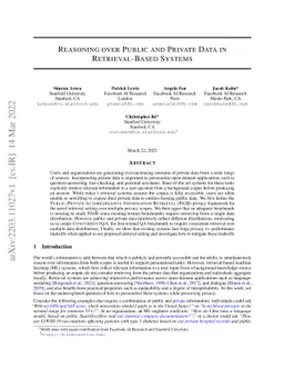 Reasoning over Public and Private Data in Retrieval-Based Systems
