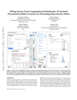 Telling Stories from Computational Notebooks: AI-Assisted Presentation
  Slides Creation for Presenting Data Science Work