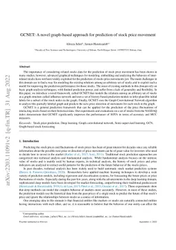 GCNET: graph-based prediction of stock price movement using graph
  convolutional network