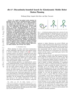 db-A*: Discontinuity-bounded Search for Kinodynamic Mobile Robot Motion
  Planning
