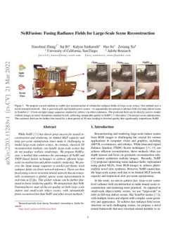 NeRFusion: Fusing Radiance Fields for Large-Scale Scene Reconstruction