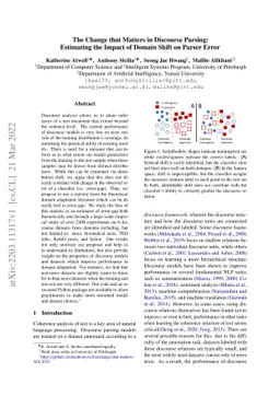The Change that Matters in Discourse Parsing: Estimating the Impact of
  Domain Shift on Parser Error