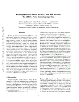 Training Quantised Neural Networks with STE Variants: the Additive Noise
  Annealing Algorithm