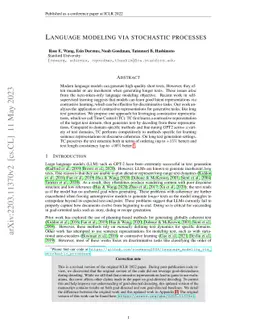 Language modeling via stochastic processes