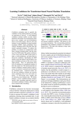 Learning Confidence for Transformer-based Neural Machine Translation