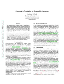 Consent as a Foundation for Responsible Autonomy