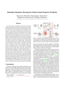 Remember Intentions: Retrospective-Memory-based Trajectory Prediction