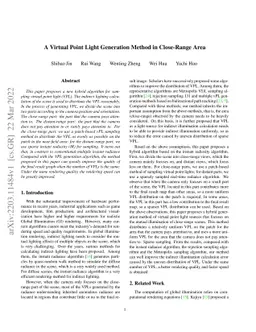 A Virtual Point Light Generation Method in Close-Range Area