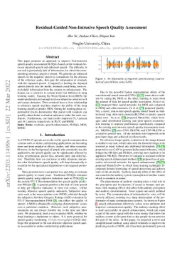 Residual-Guided Non-Intrusive Speech Quality Assessment