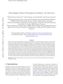 Visuo-Haptic Object Perception for Robots: An Overview