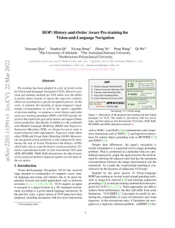 HOP: History-and-Order Aware Pre-training for Vision-and-Language
  Navigation