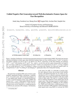 Unified Negative Pair Generation toward Well-discriminative Feature
  Space for Face Recognition