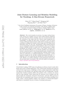 Joint Feature Learning and Relation Modeling for Tracking: A One-Stream
  Framework