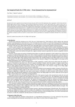 Cat-inspired Gaits for A Tilt-rotor -- from Symmetrical to Asymmetrical