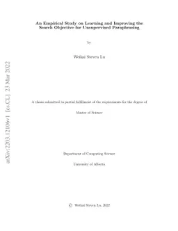 An Empirical Study on Learning and Improving the Search Objective for
  Unsupervised Paraphrasing