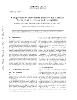 Comprehensive Benchmark Datasets for Amharic Scene Text Detection and
  Recognition