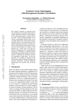 Geometry-Aware Supertagging with Heterogeneous Dynamic Convolutions