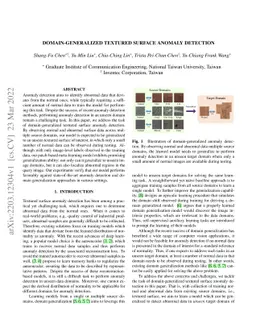 Domain-Generalized Textured Surface Anomaly Detection