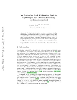 An Extensible Logic Embedding Tool for Lightweight Non-Classical
  Reasoning